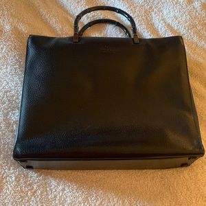 Black Gucci top handle bag